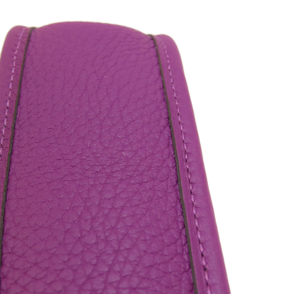 HERMES Shoulder Bag Taurillon Clemence purple Evelyn TPM Anemone SilverMetal Women  d