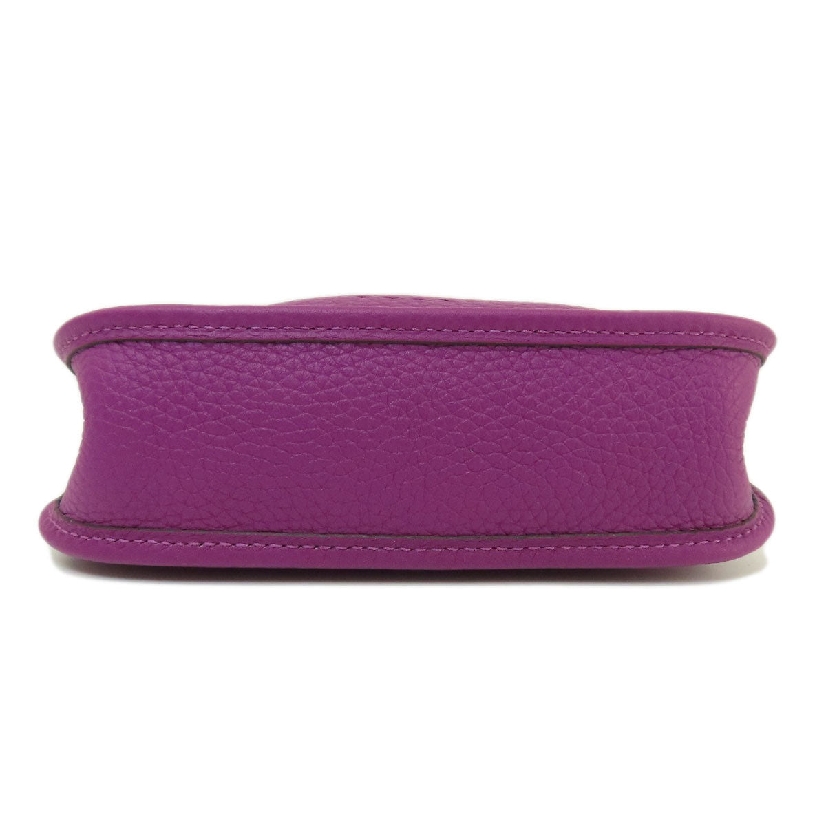 HERMES Shoulder Bag Taurillon Clemence purple Evelyn TPM Anemone SilverMetal Women  d