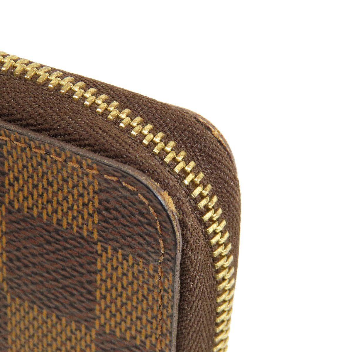 LOUIS VUITTON Coin case N63070 Damier canvas Brown Zippy Coin Purse Damier Ebene Women  d