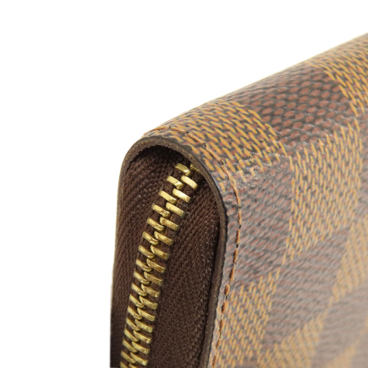 LOUIS VUITTON Coin case N63070 Damier canvas Brown Zippy Coin Purse Damier Ebene Women  d