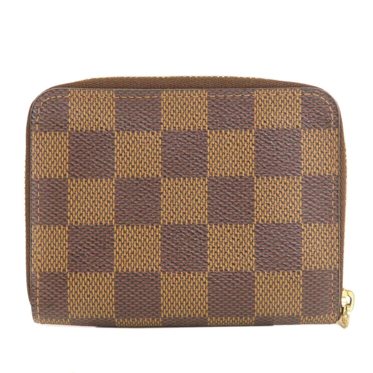 LOUIS VUITTON Coin case N63070 Damier canvas Brown Zippy Coin Purse Damier Ebene Women  d