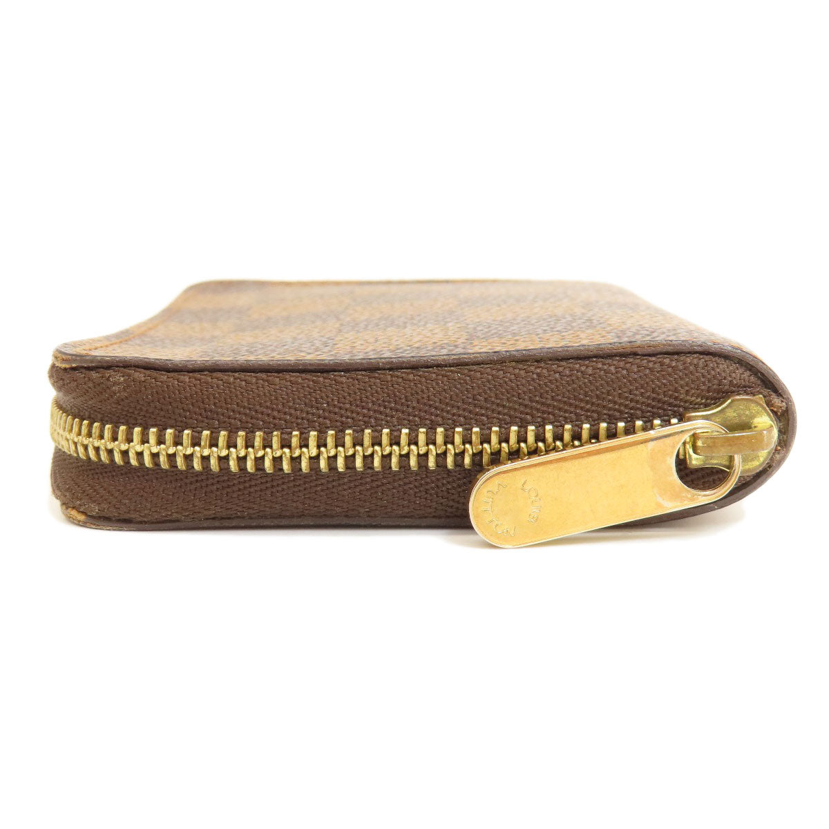 LOUIS VUITTON Coin case N63070 Damier canvas Brown Zippy Coin Purse Damier Ebene Women  d