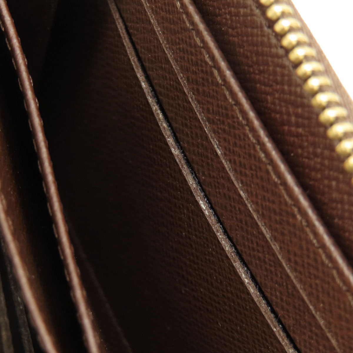 LOUIS VUITTON Coin case N63070 Damier canvas Brown Zippy Coin Purse Damier Ebene Women  d