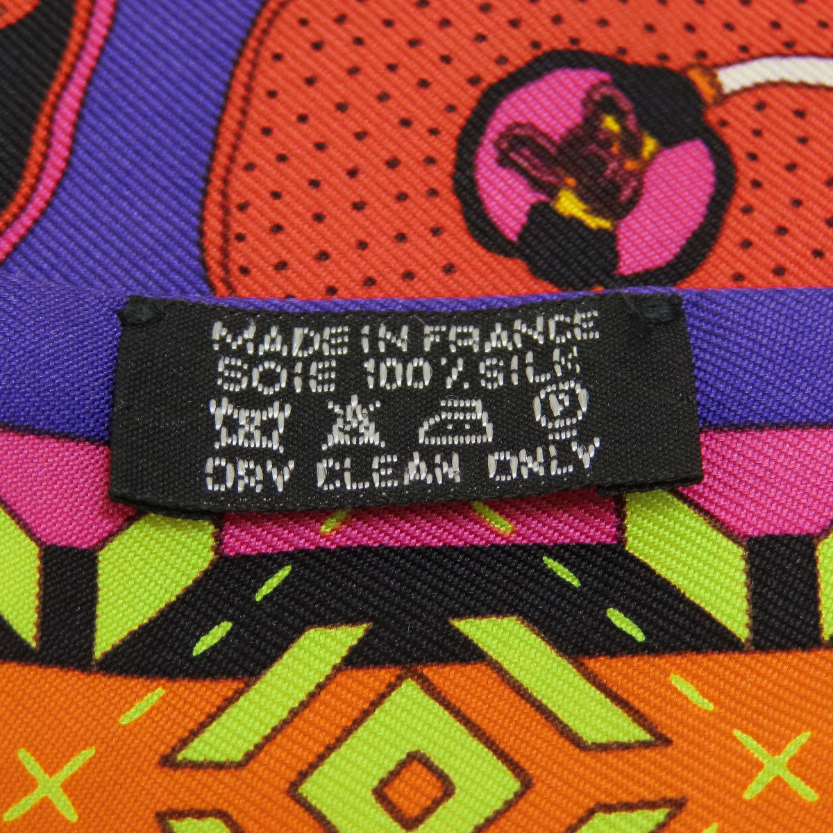 HERMES scarf silk purple Twilly Women  d