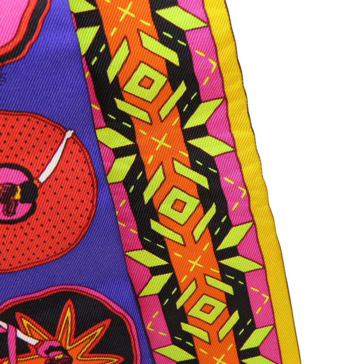 HERMES scarf silk purple Twilly Women  d