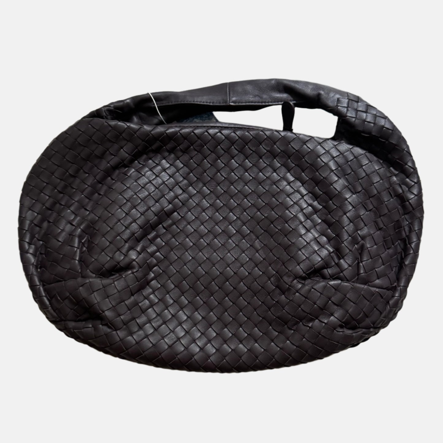 Bottega Veneta Belly Hobo Intrecciato Lambskin Leather Brown Purple Medium 40cm