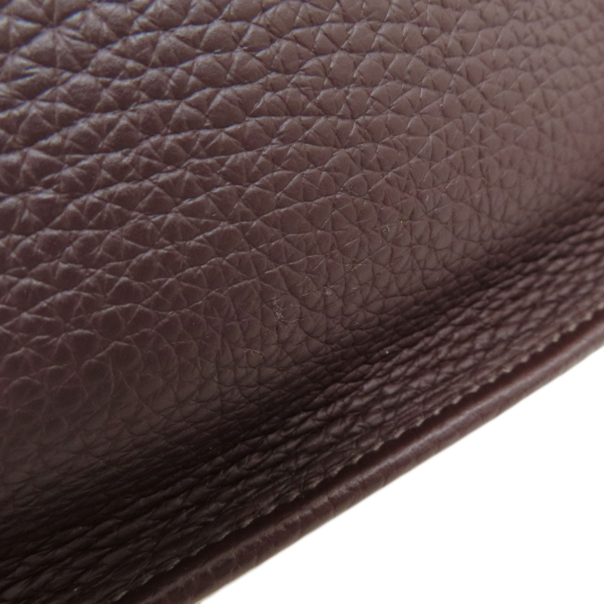 HERMES Shoulder Bag Taurillon Clemence Brown Evelyn TPM Brown Gold Metal Women  d