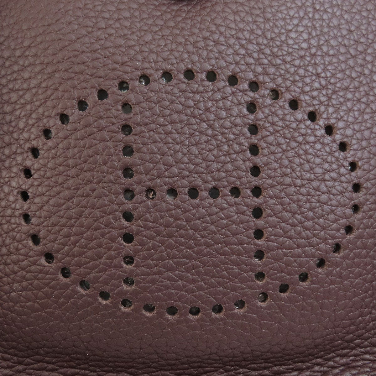 HERMES Shoulder Bag Taurillon Clemence Brown Evelyn TPM Brown Gold Metal Women  d