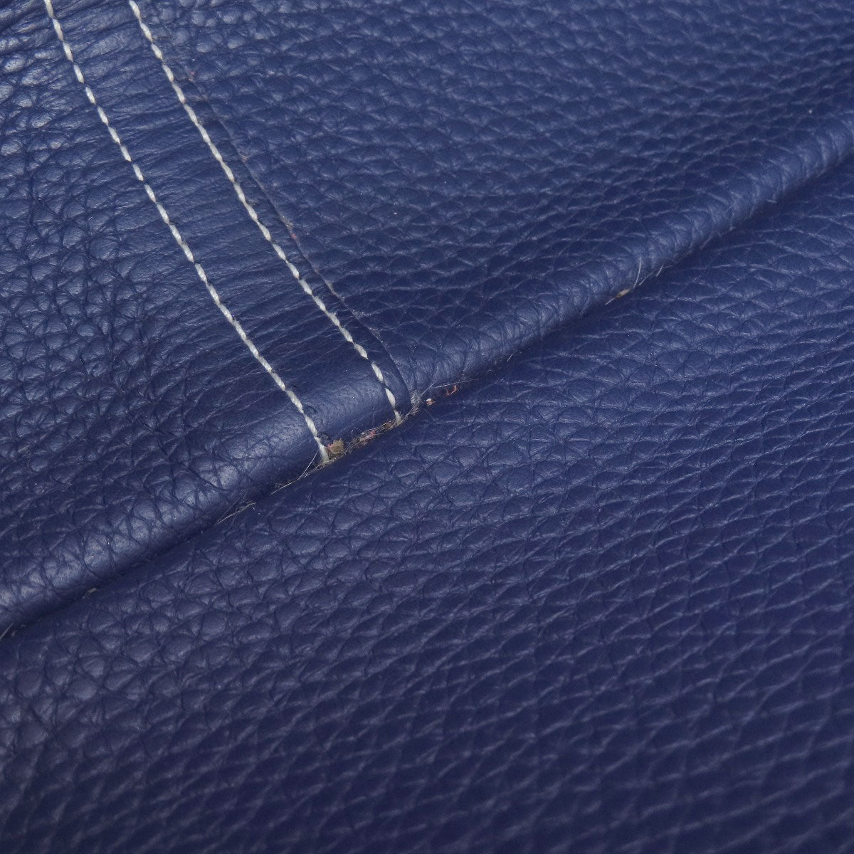 HERMES Shoulder Bag Taurillon Clemence Navy Arzan 31 Navy Gold Metal Women  d