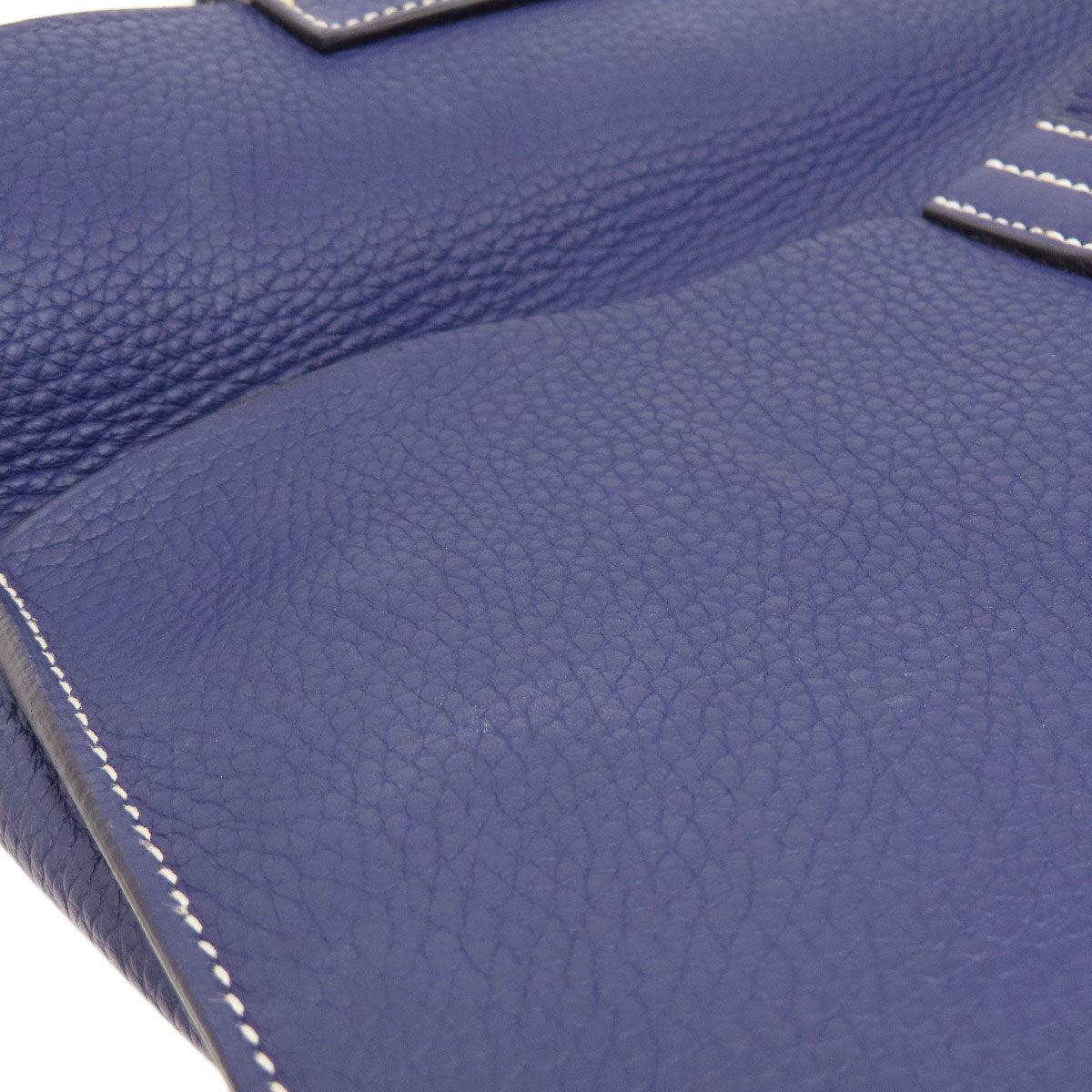 HERMES Shoulder Bag Taurillon Clemence Navy Arzan 31 Navy Gold Metal Women  d