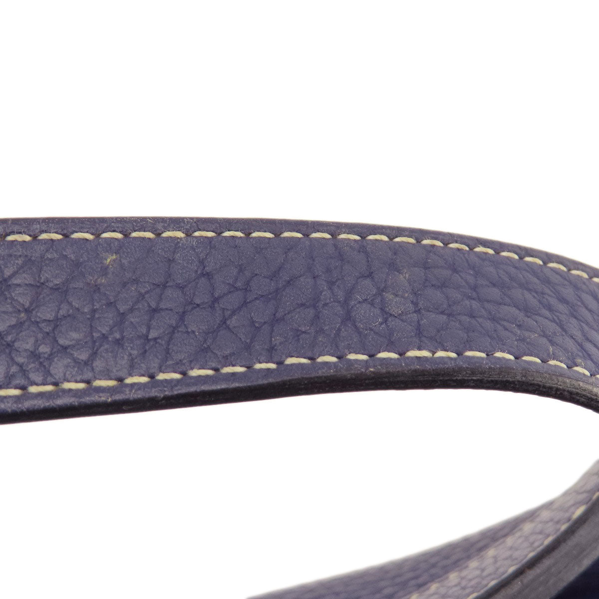 HERMES Shoulder Bag Taurillon Clemence Navy Arzan 31 Navy Gold Metal Women  d