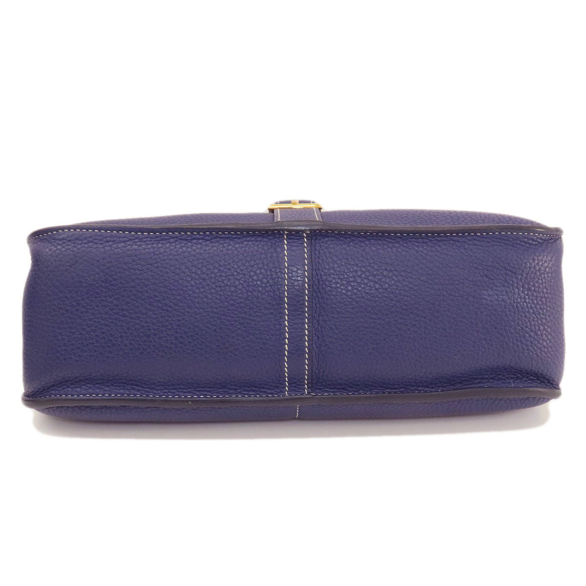 HERMES Shoulder Bag Taurillon Clemence Navy Arzan 31 Navy Gold Metal Women  d
