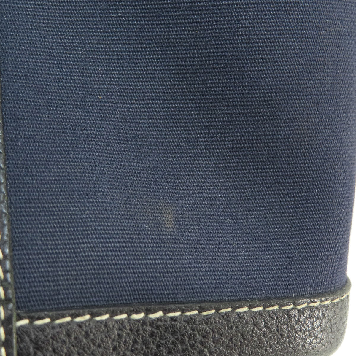 HERMES Tote Bag Towar Officche Navy Garden Party TPM Navy SilverMetal Women  d