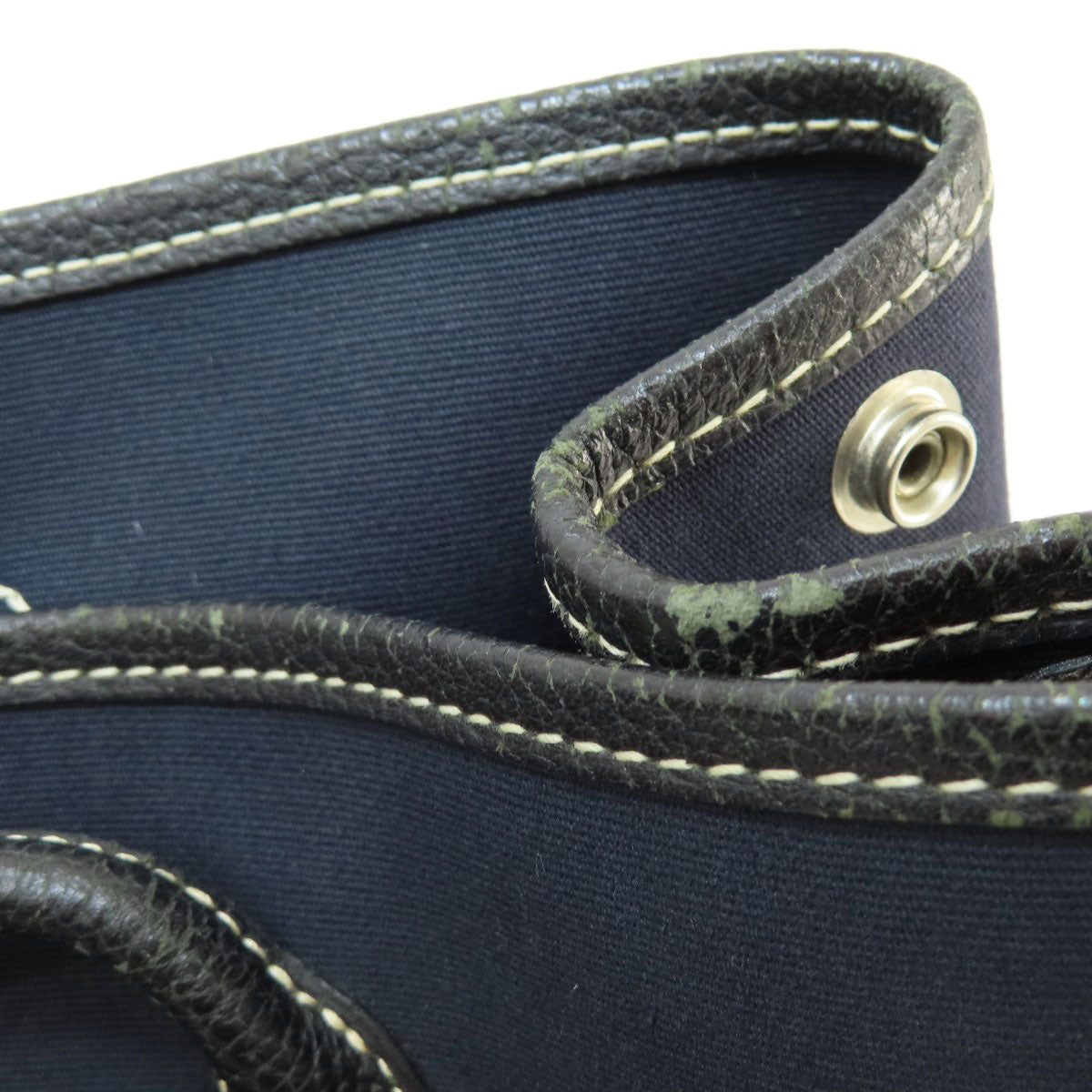 HERMES Tote Bag Towar Officche Navy Garden Party TPM Navy SilverMetal Women  d