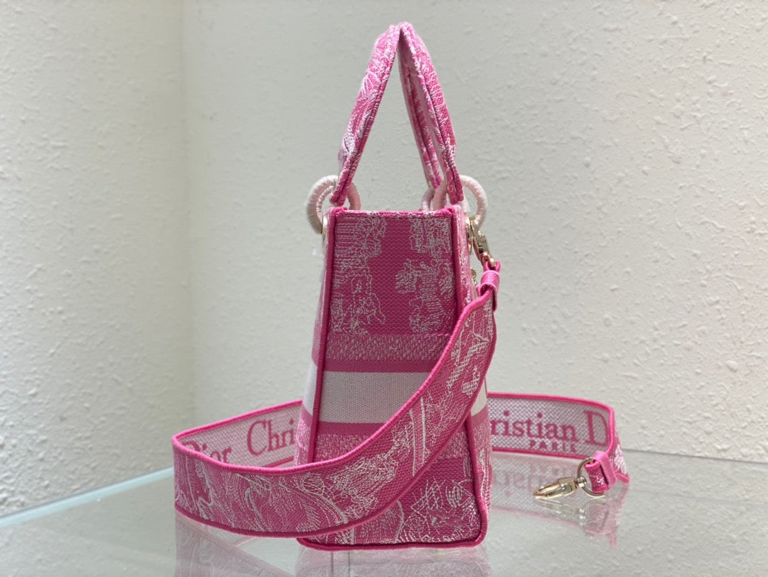 Top Quality MeTop Qualityum Lady D-Lite Bag Pink, For Women, Womens Handbags 24cm/9.5in CD M0565OROC_M956