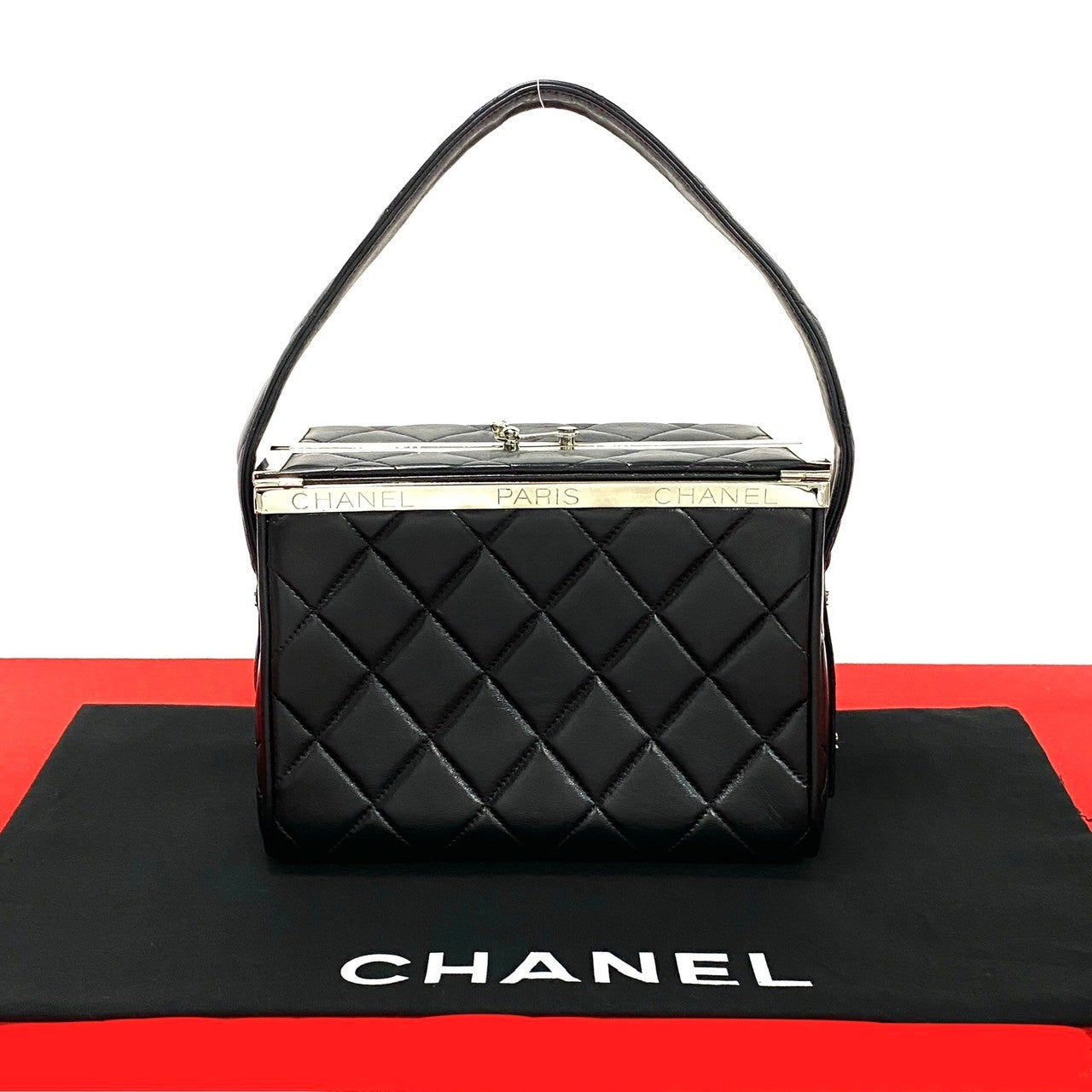Chanel Kannon Vanity Leather Handbag