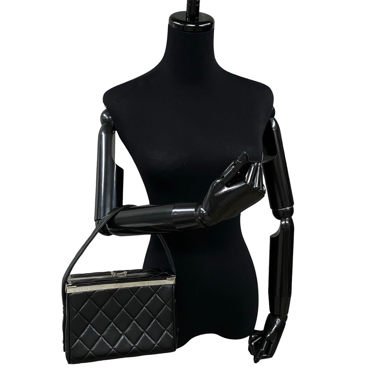 Chanel Kannon Vanity Leather Handbag