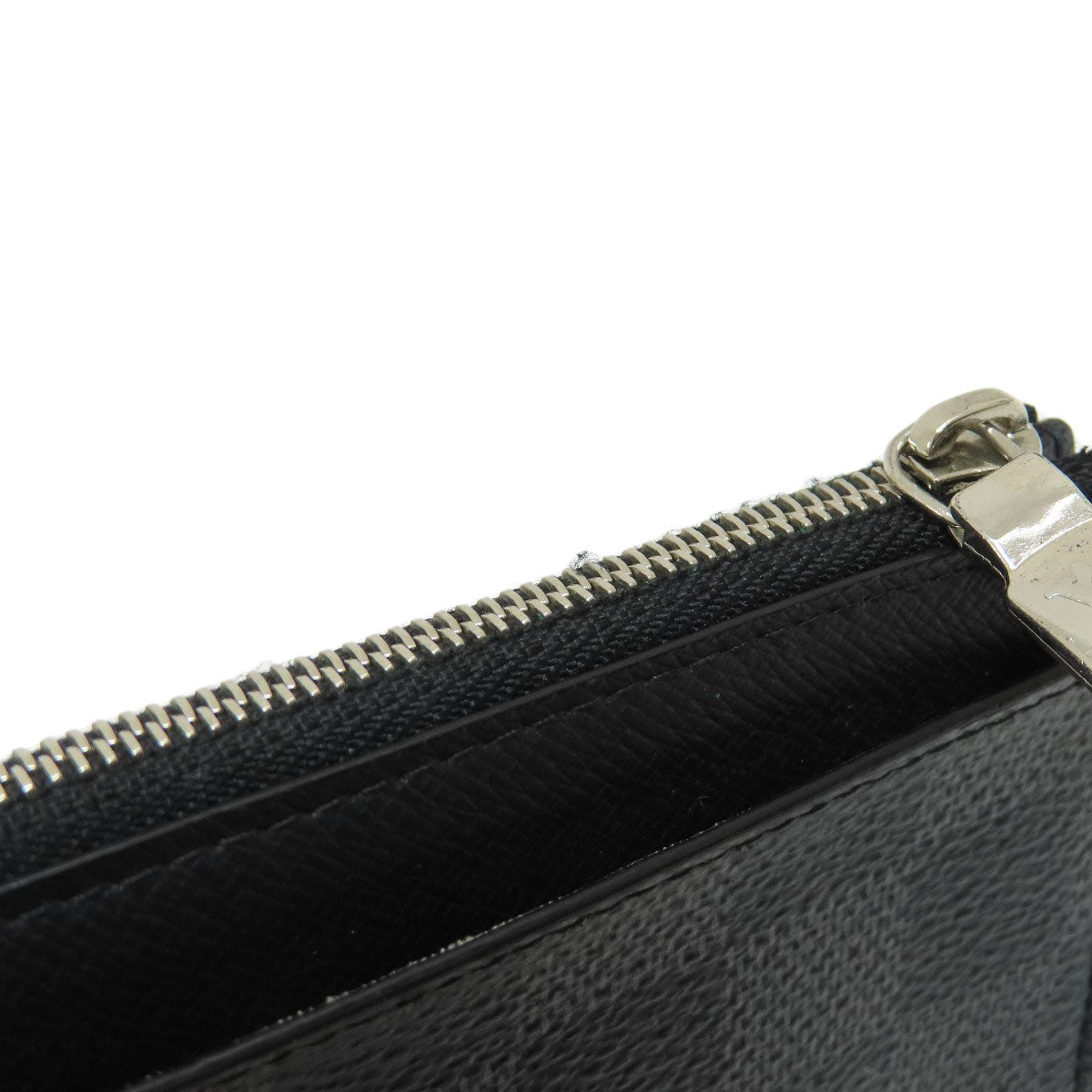 LOUIS VUITTON Coin case N64038 Damier canvas black Coin Card Holder Damier Graphite mens  d