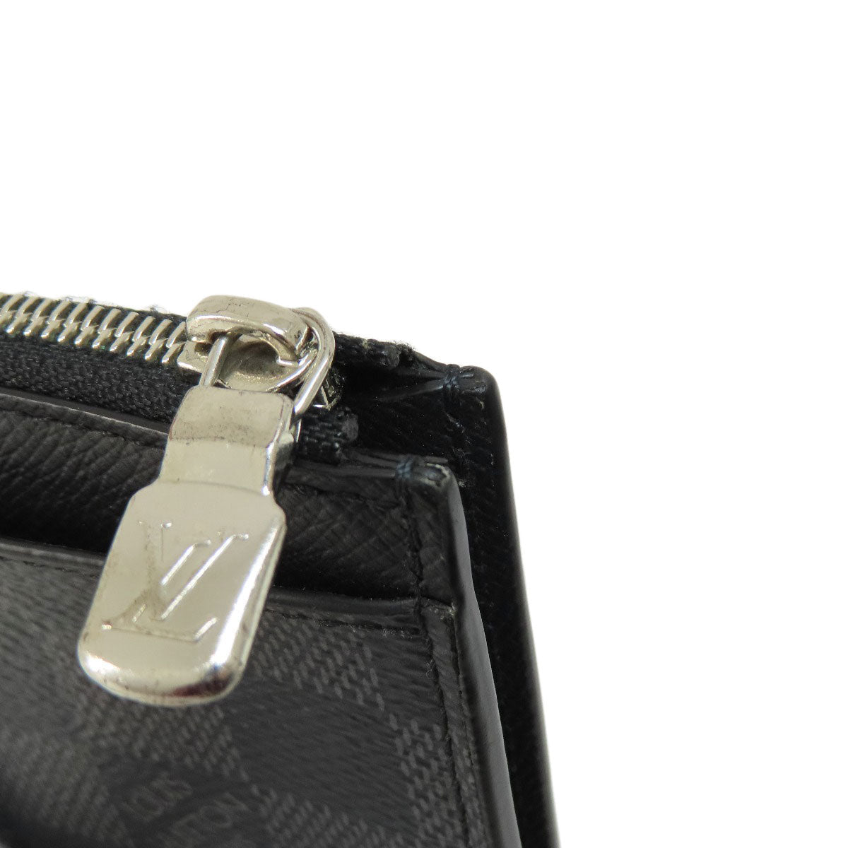 LOUIS VUITTON Coin case N64038 Damier canvas black Coin Card Holder Damier Graphite mens  d