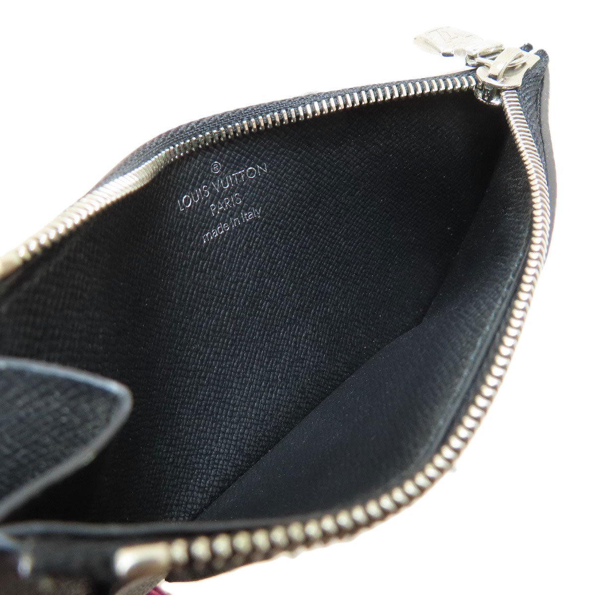 LOUIS VUITTON Coin case N64038 Damier canvas black Coin Card Holder Damier Graphite mens  d
