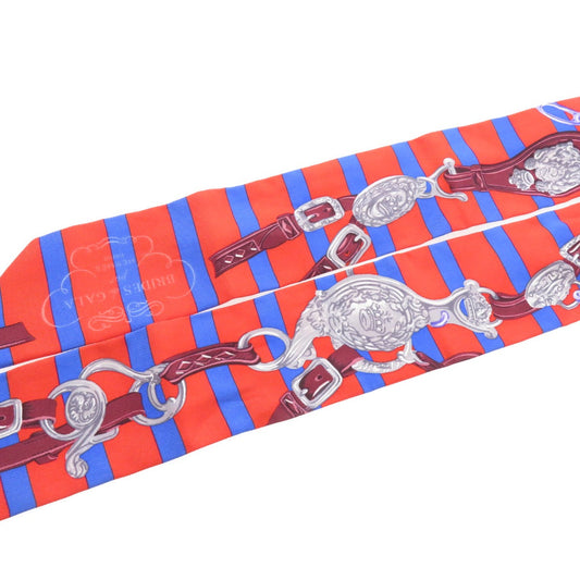 HERMES scarf silk Red Twilly Women  d