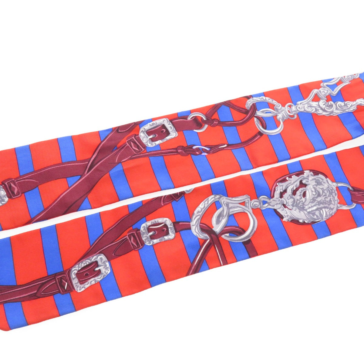 HERMES scarf silk Red Twilly Women  d