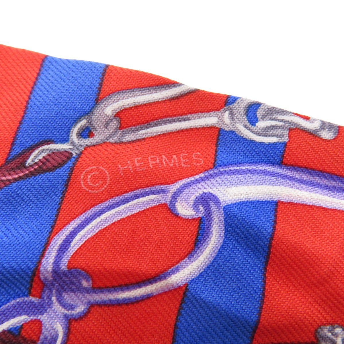 HERMES scarf silk Red Twilly Women  d