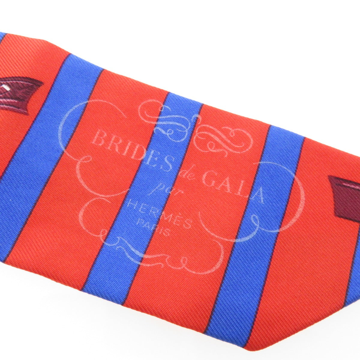 HERMES scarf silk Red Twilly Women  d
