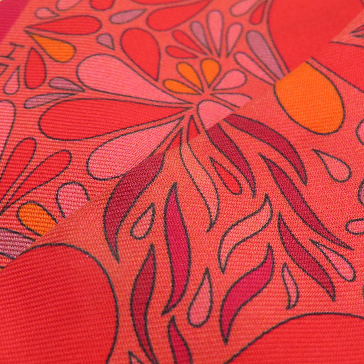 HERMES scarf silk Red Twilly Women  d