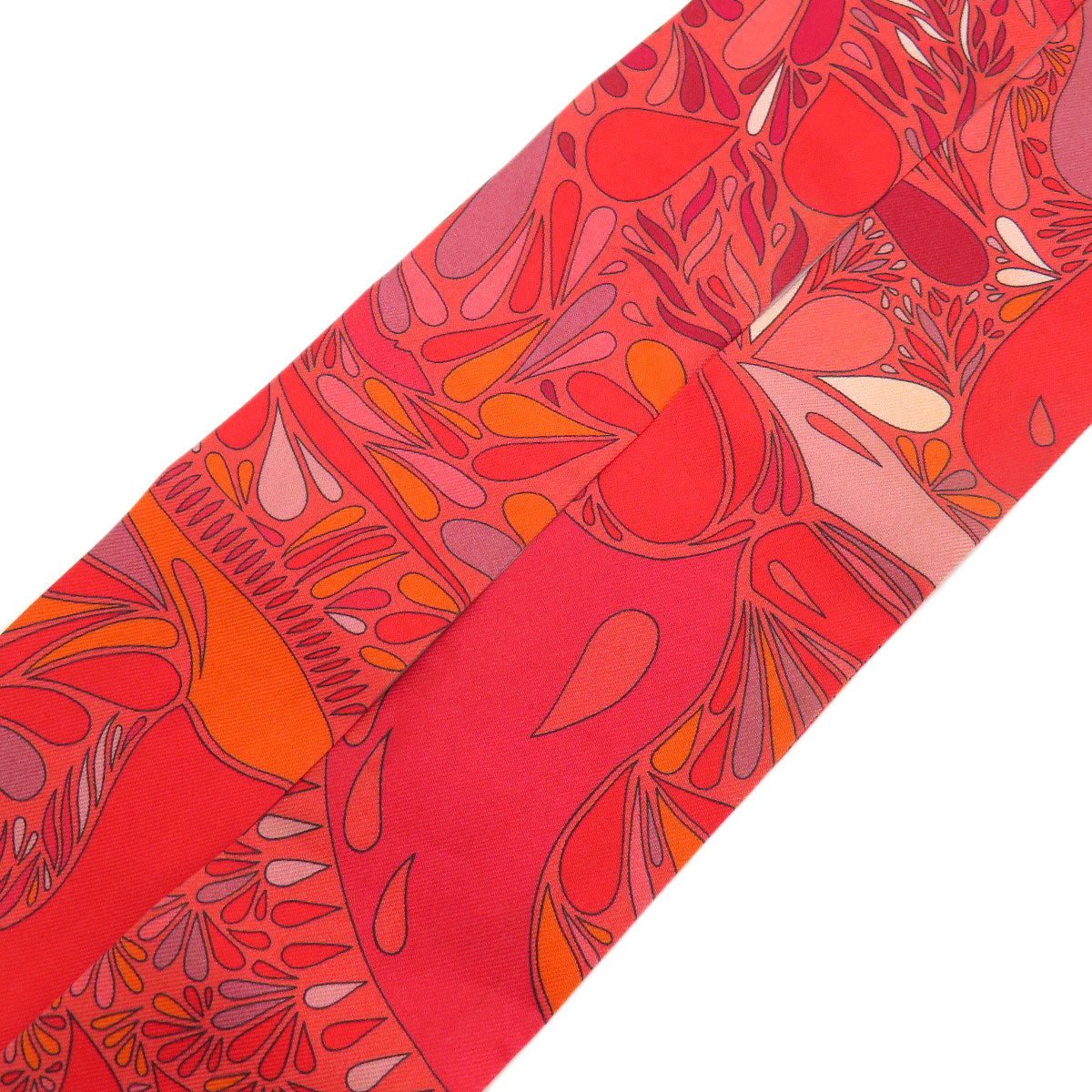 HERMES scarf silk Red Twilly Women  d