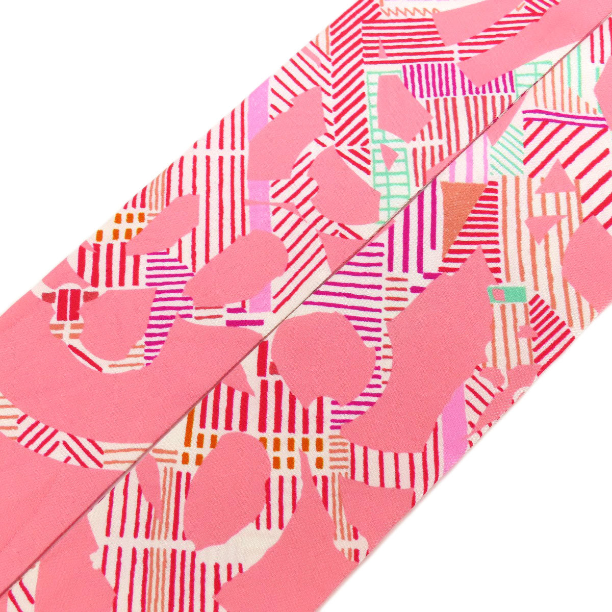 HERMES scarf silk pink Twilly Women  d