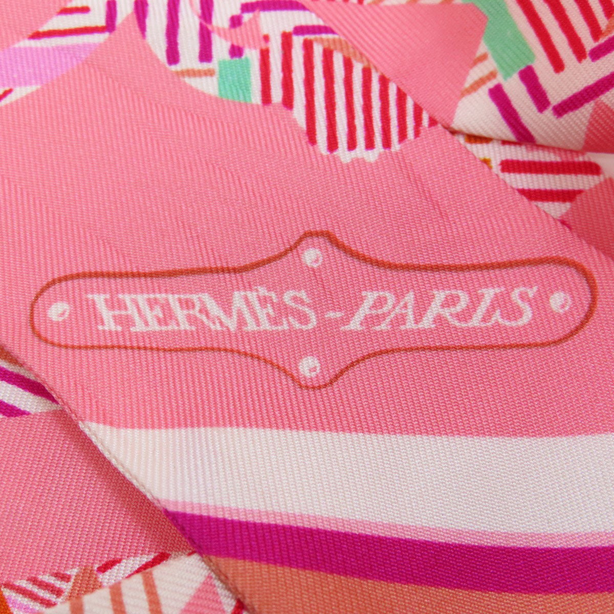 HERMES scarf silk pink Twilly Women  d