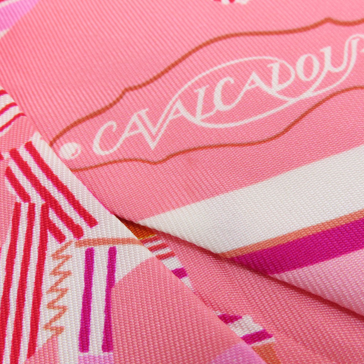 HERMES scarf silk pink Twilly Women  d