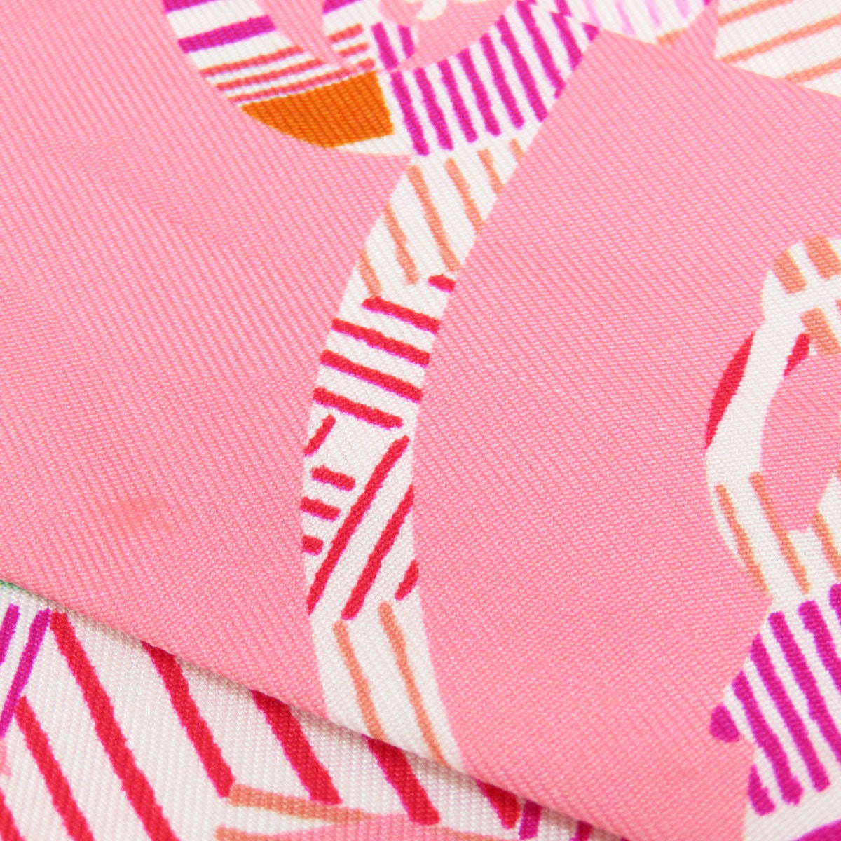HERMES scarf silk pink Twilly Women  d