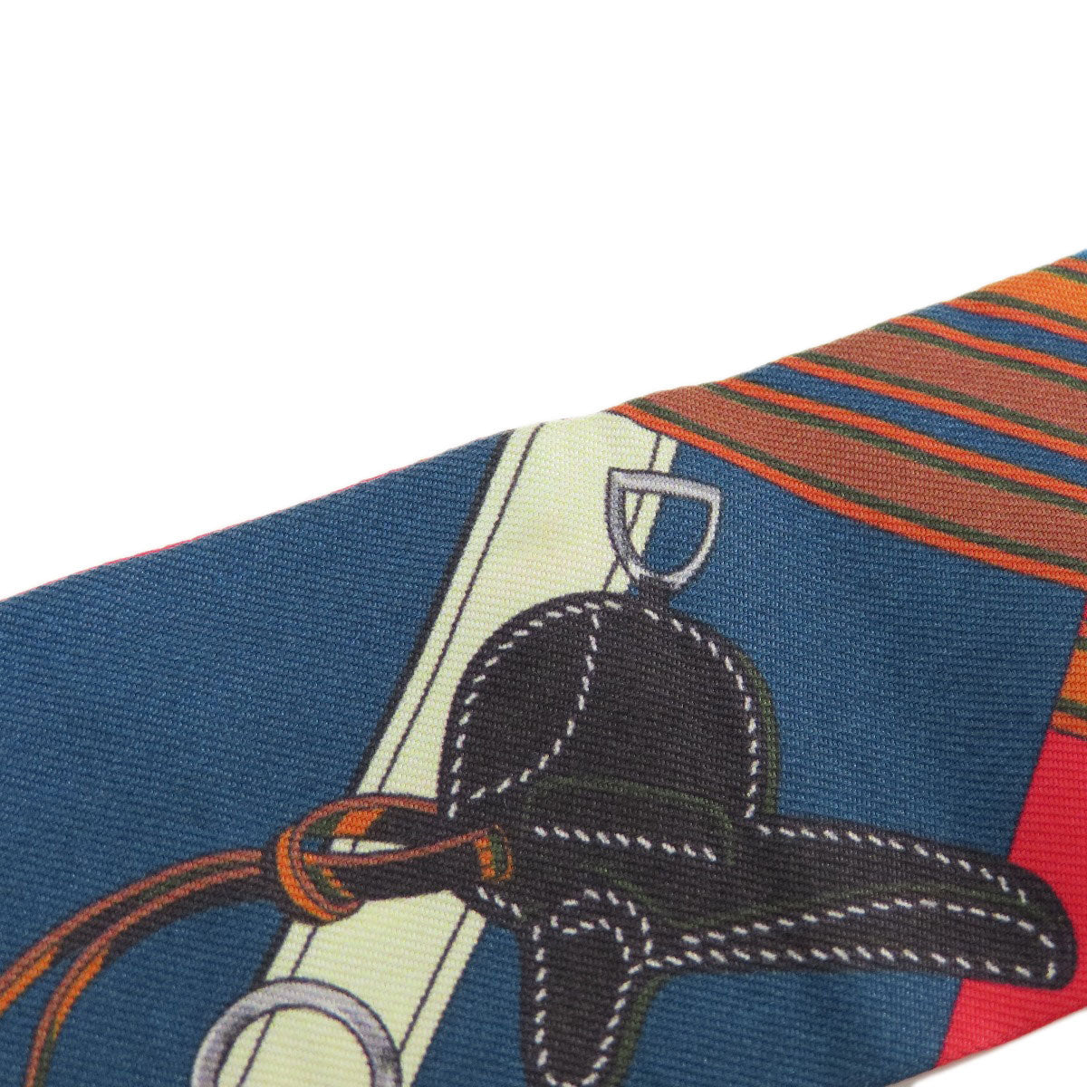 HERMES scarf silk Red Twilly Women  d