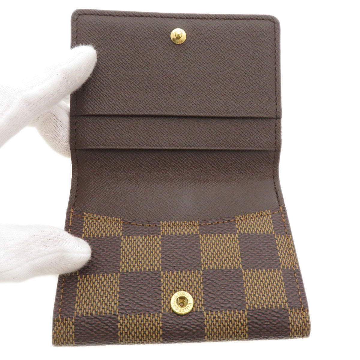LOUIS VUITTON Coin case N62925 Damier canvas Brown Ludlow Damier Ebene Women  d