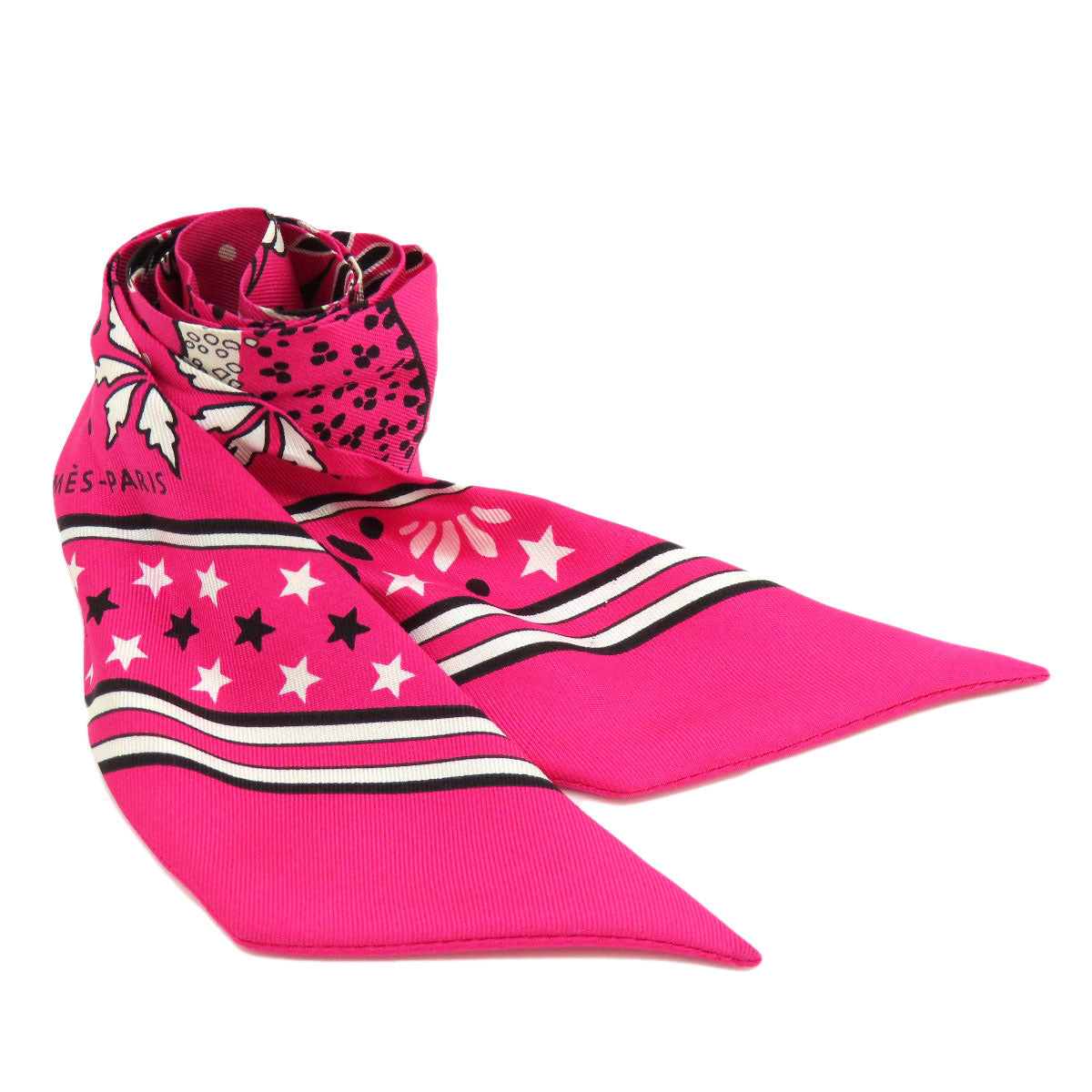 HERMES scarf silk pink Twilly Women  d
