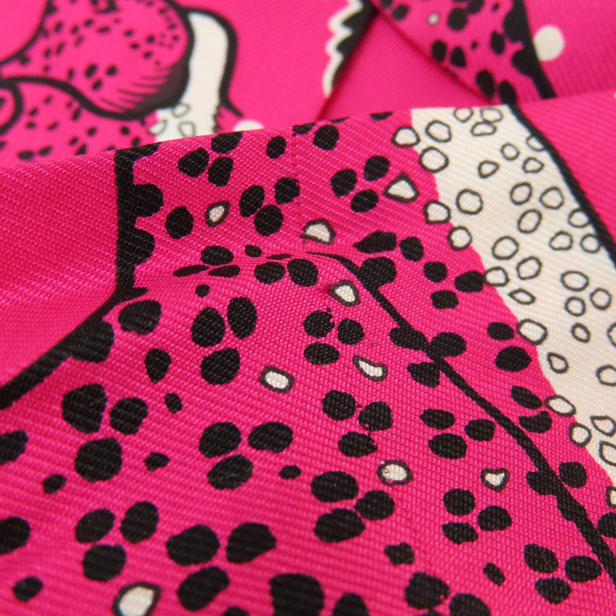 HERMES scarf silk pink Twilly Women  d