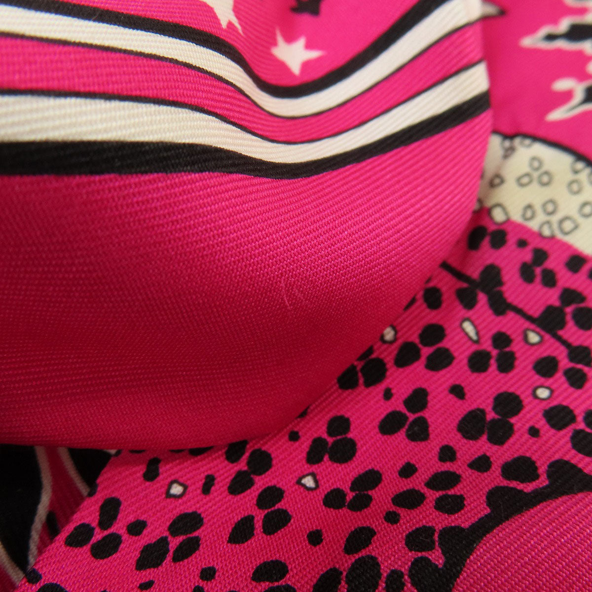 HERMES scarf silk pink Twilly Women  d