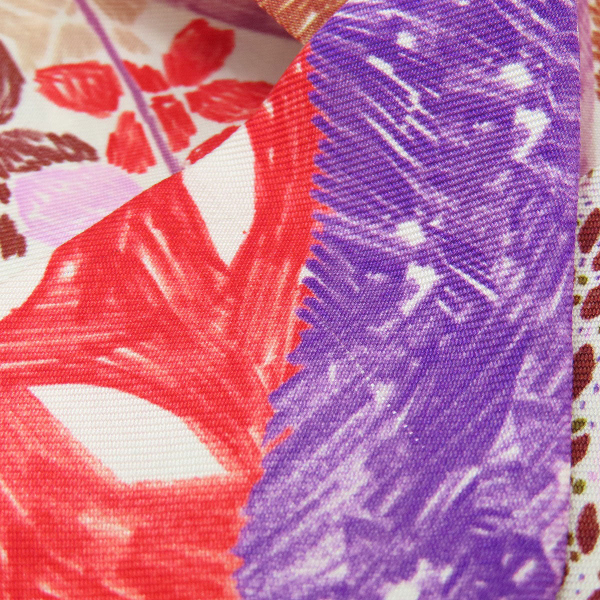 HERMES scarf silk Red Twilly Women  d
