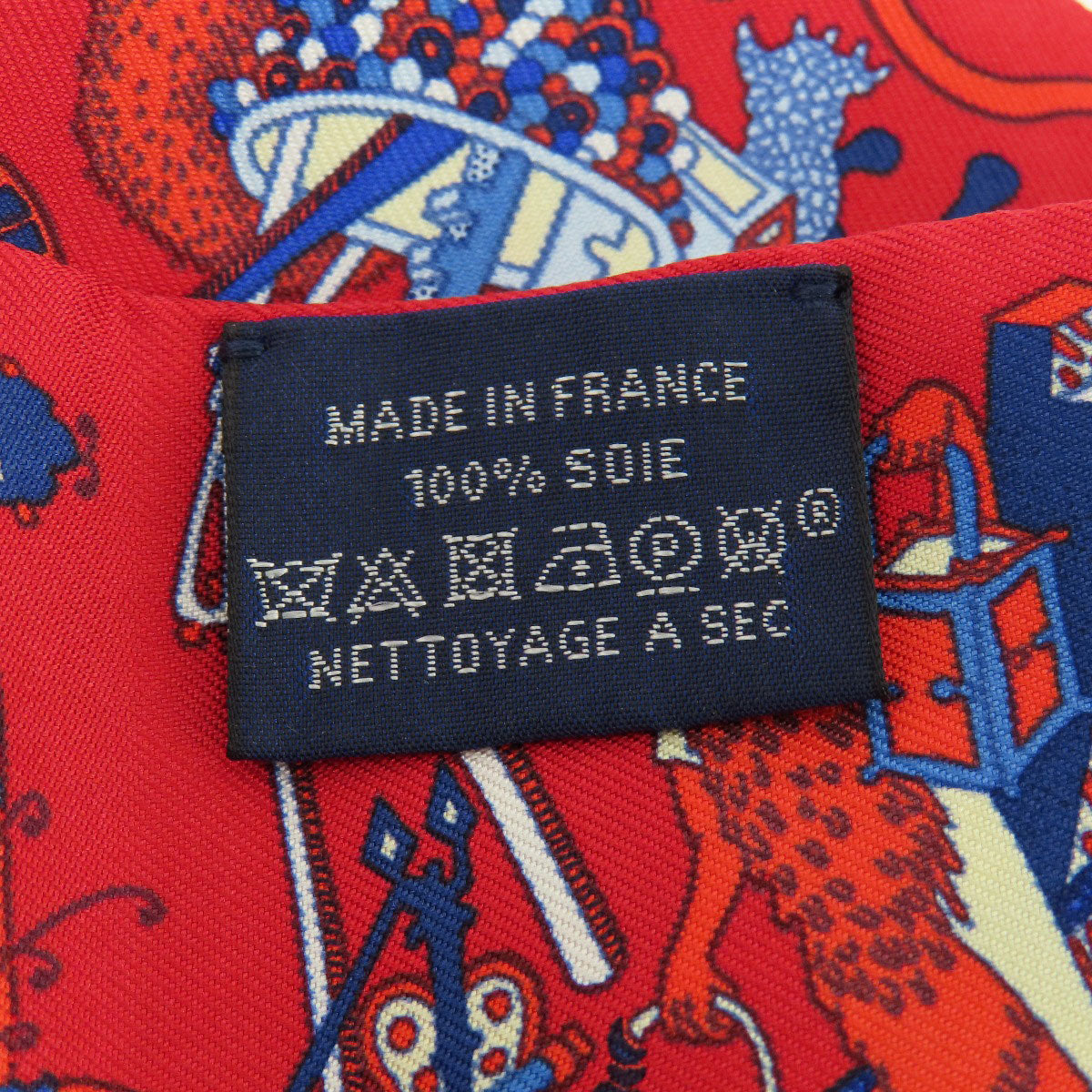 HERMES scarf silk Red Twilly Women  d