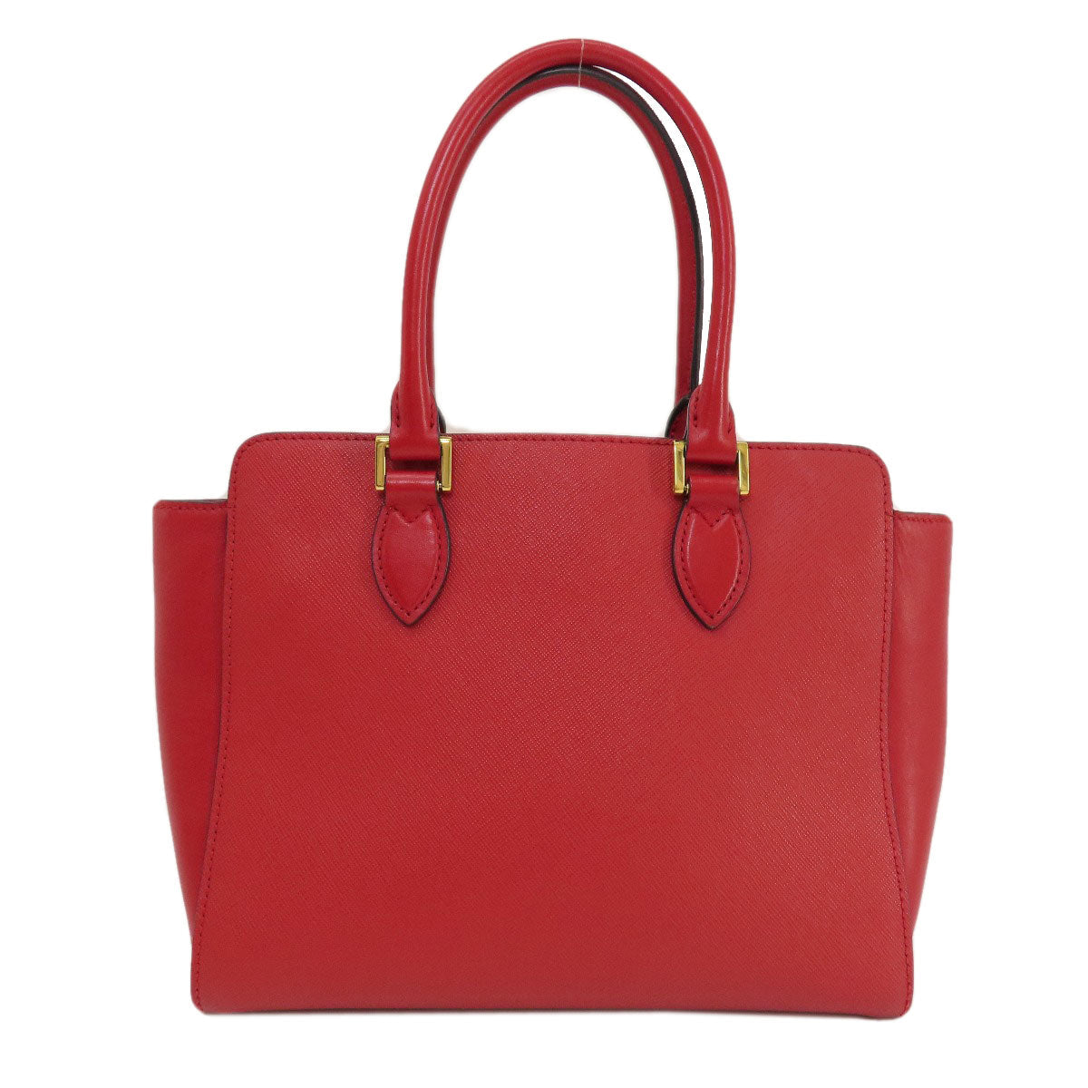 PRADA Handbag leather Red Saffiano 2WAY