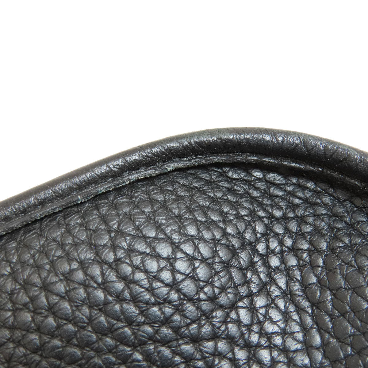 HERMES Shoulder Bag Taurillon Clemence black Evelyn TPM Black Gold Metal Women  d