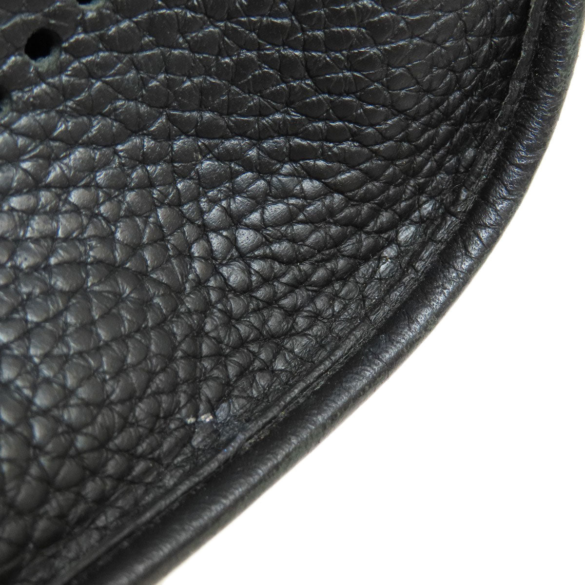 HERMES Shoulder Bag Taurillon Clemence black Evelyn TPM Black Gold Metal Women  d