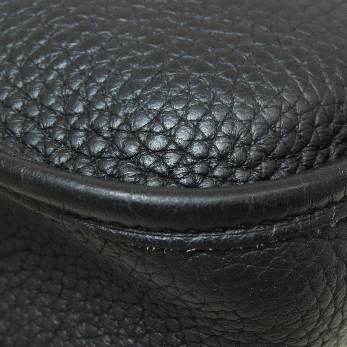 HERMES Shoulder Bag Taurillon Clemence black Evelyn TPM Black Gold Metal Women  d