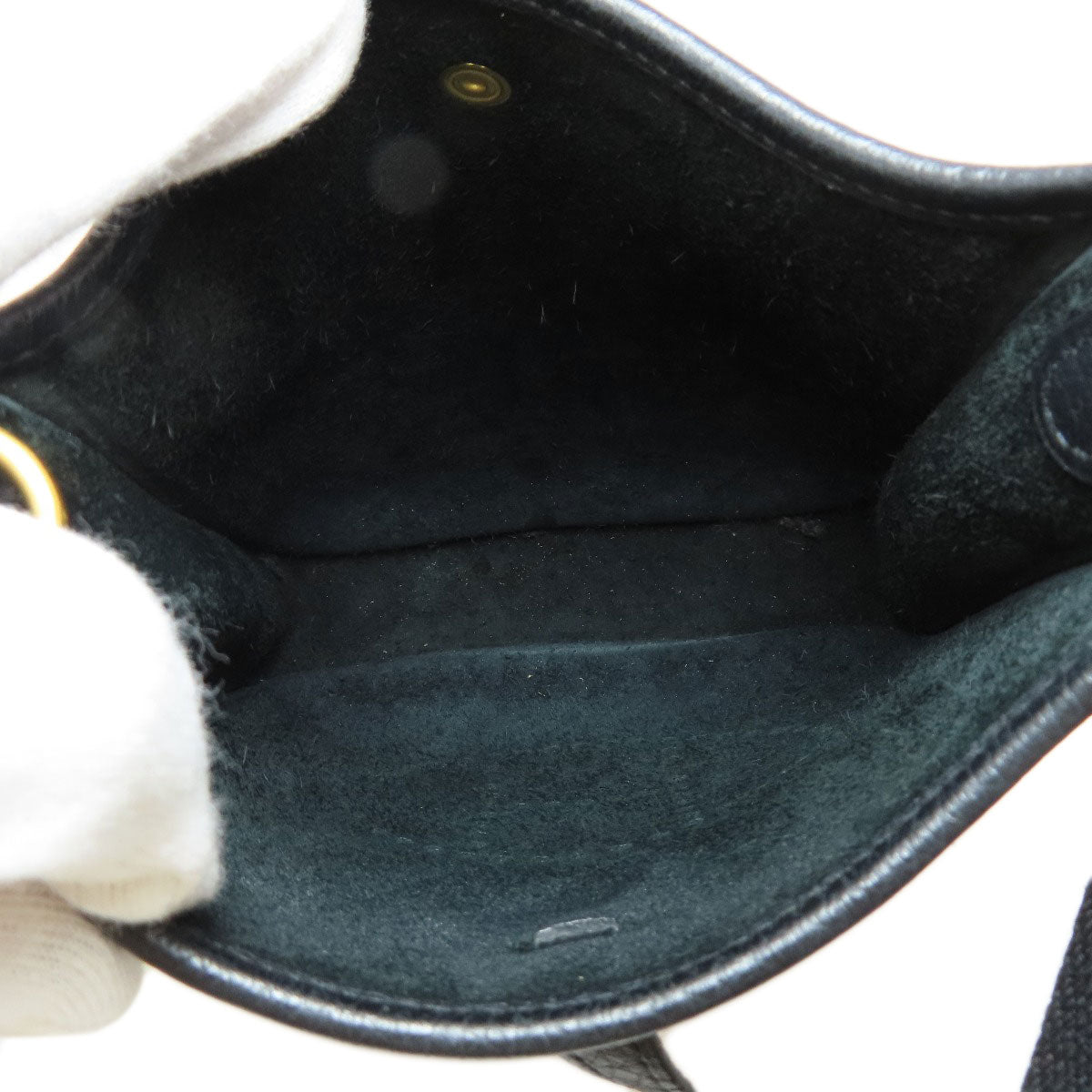 HERMES Shoulder Bag Taurillon Clemence black Evelyn TPM Black Gold Metal Women  d