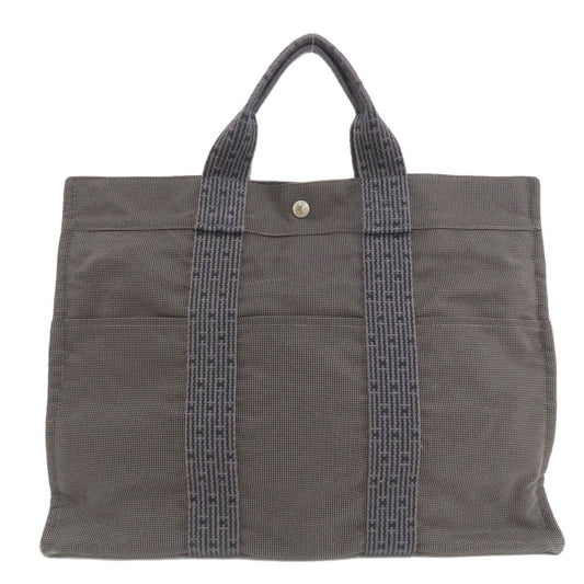 HERMES Tote Bag canvas gray Her LineMM Women  d