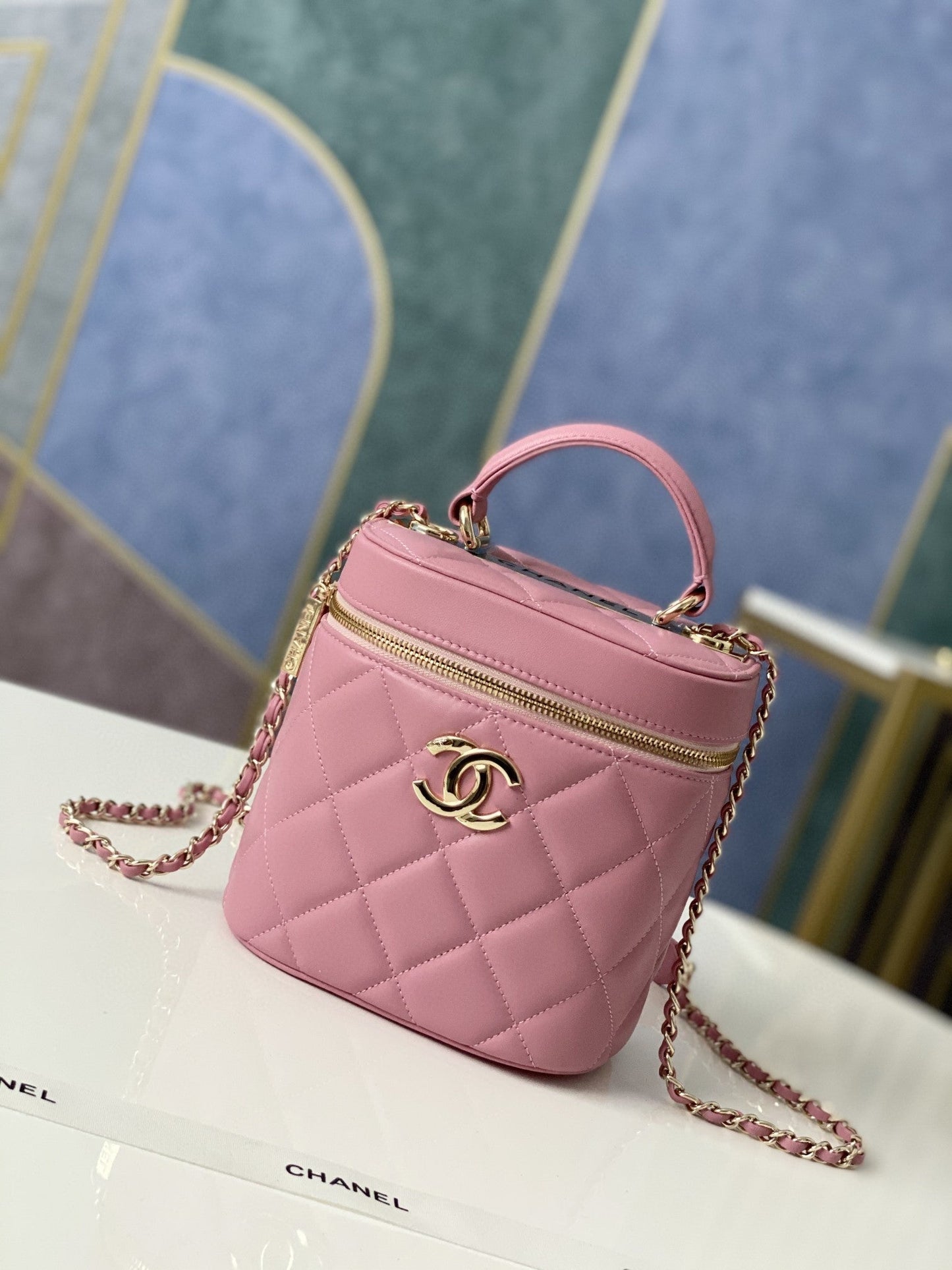 CHLVanity Case Gold Hardware PiNike For Women, Women’s Handbags, Shoulder Bags 9in/24cm