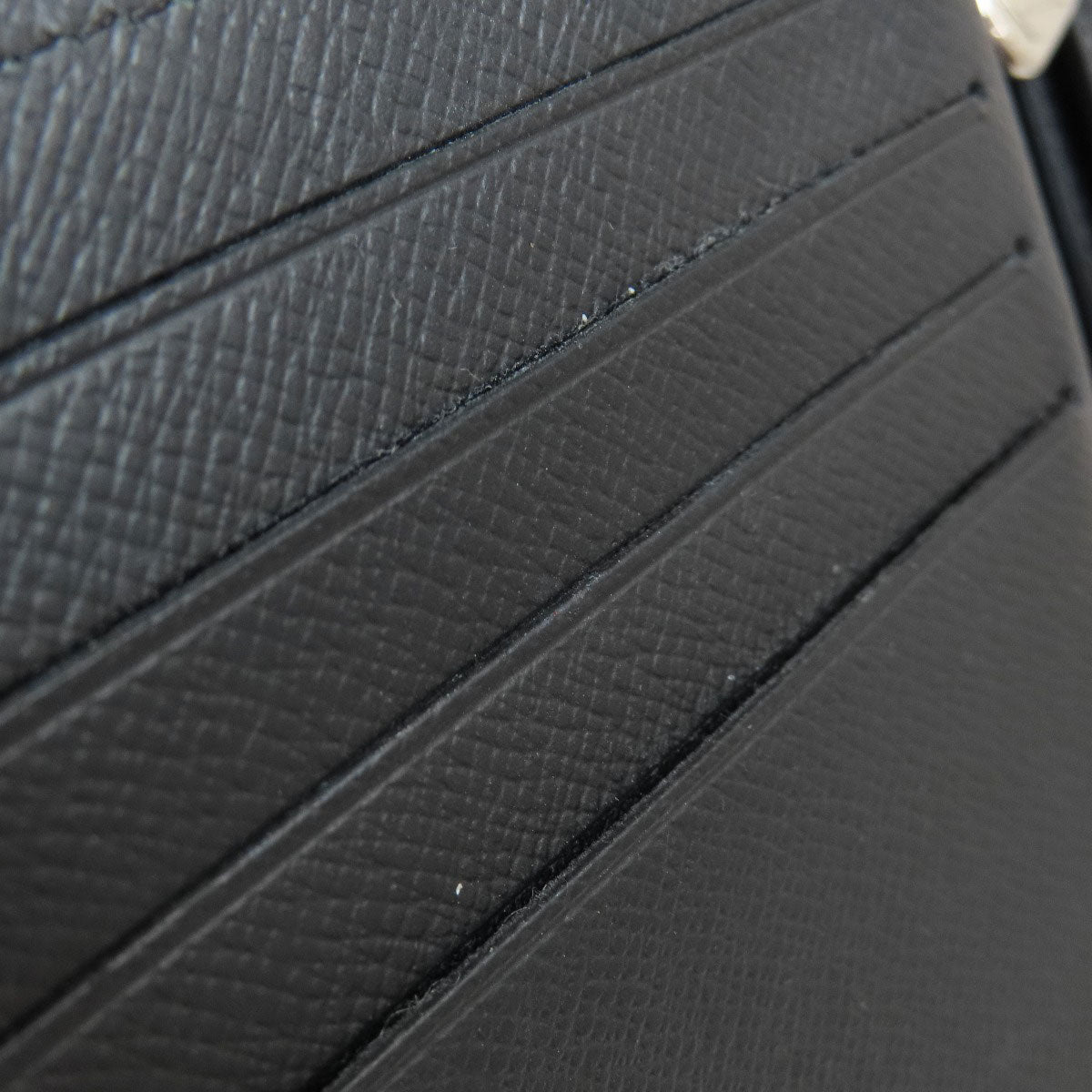 LOUIS VUITTON Bifold Wallet M62045 Taiga Leather black Portefeuille Amerigo NM mens  d