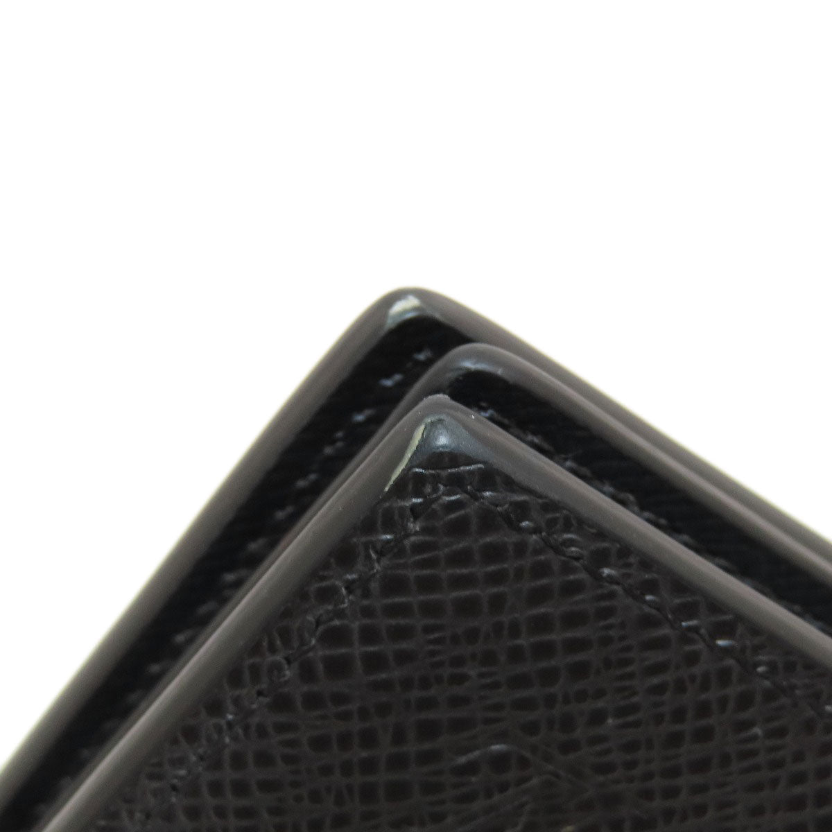 LOUIS VUITTON Bifold Wallet M62045 Taiga Leather black Portefeuille Amerigo NM mens  d